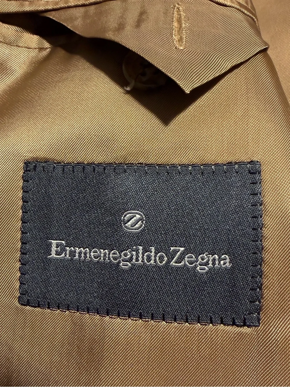 VTG 80s ERMENEGILDO ZEGNA Classic Men's Brown Wool-Blend Blazer Sz 40L